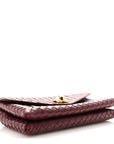 Nappa Intrecciato Knot Lock Top Handle Crossbody Bag Barolo