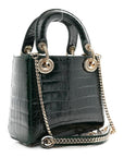 Alligator Crystal Mini Lady D1OR Dark Green