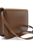 Box Calfskin Medium Classic Box Flap Bag Camel