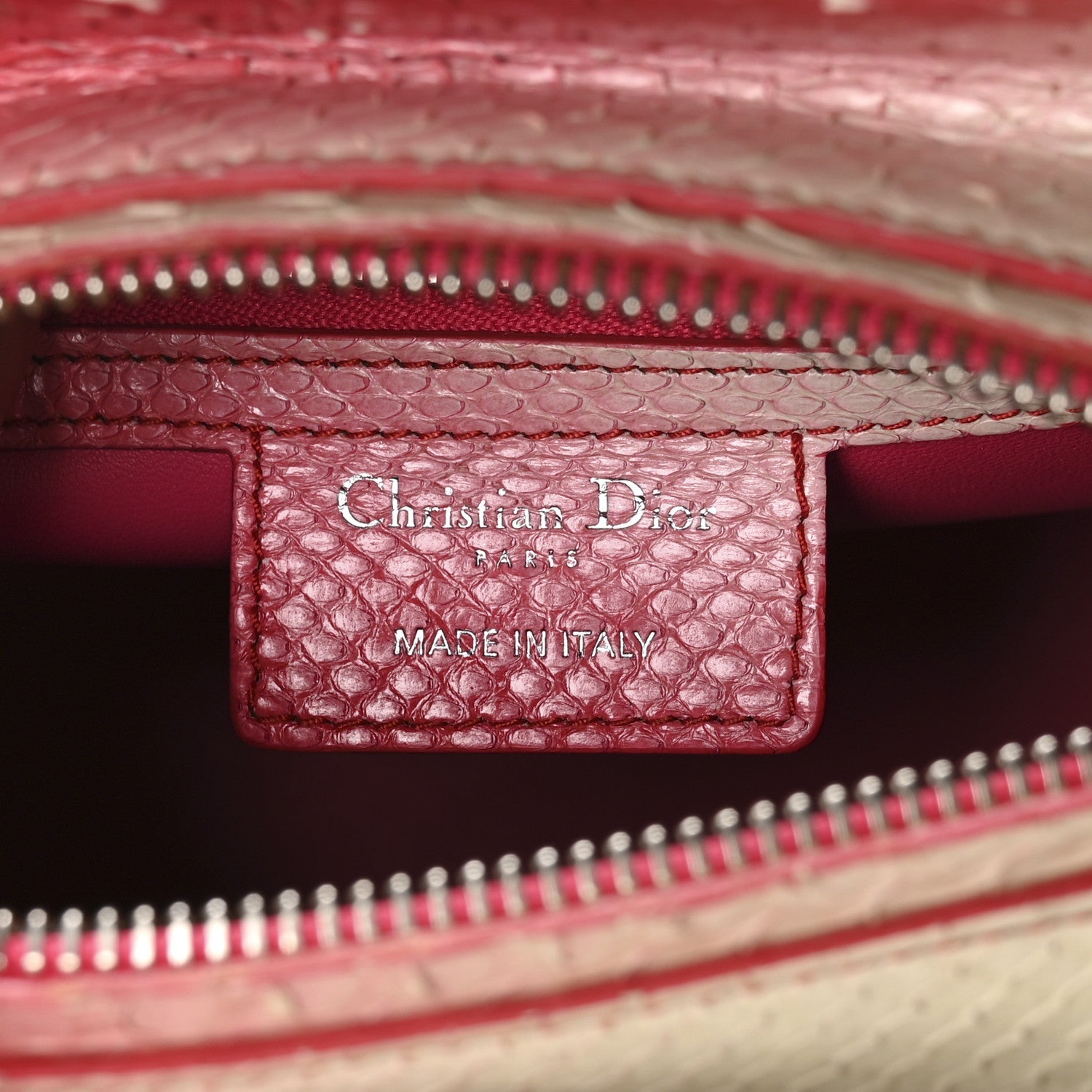 Snakeskin Ombre Medium Lady D1OR Red White