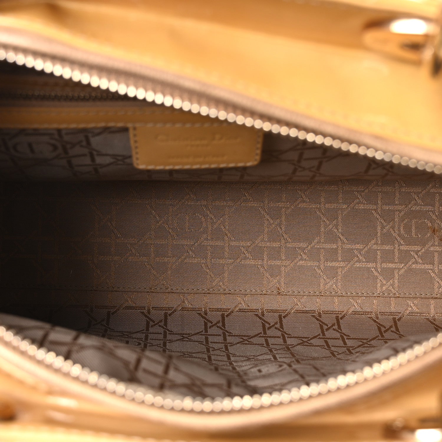 Patent Cannage Large Lady D1OR Beige