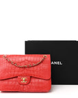 Alligator Jumbo Double Flap Red