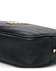 Grain De Poudre Matelasse Monogram Mini Lou Camera Bag Black