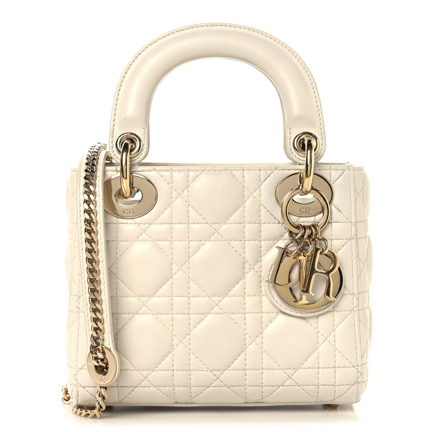 Lambskin Cannage Small My ABCD1OR Lady D1OR Latte
