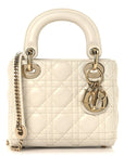 Lambskin Cannage Small My ABCD1OR Lady D1OR Latte