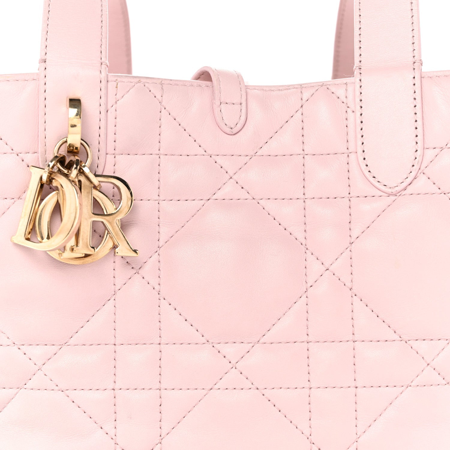 Calfskin Macrocannage Medium Toujours Powder Pink