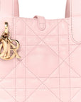 Calfskin Macrocannage Medium Toujours Powder Pink