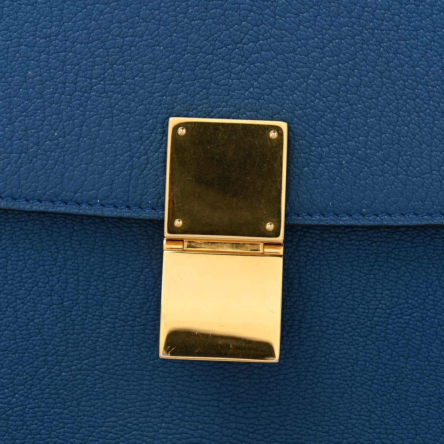 Goatskin Medium Classic Box Flap Bag Deepsea