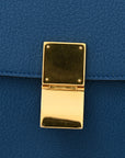 Goatskin Medium Classic Box Flap Bag Deepsea