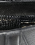 Grained Calfskin Saddle Bag Black
