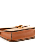 Natural Calfskin Medium Classic Box Flap Bag Tan