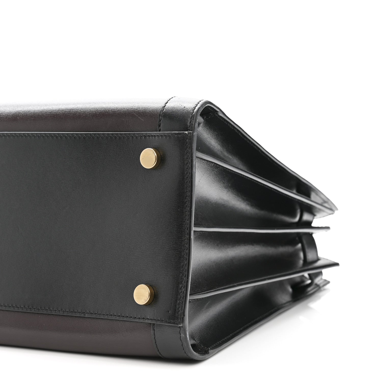 Calfskin Bi-Color Small Sac De Jour Burgundy Black
