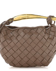 Nappa Intrecciato Mini Sardine Bag Taupe Grey