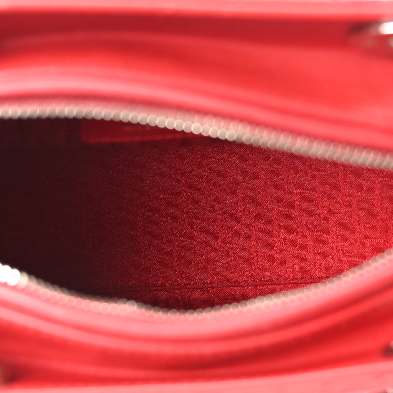 Lambskin Cannage Medium Lady D1OR Red