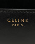 Box Calfskin Medium Classic Box Flap Bag Black