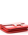Epsom Enamel Constance 18 Rose Texas Rouge De Coeur