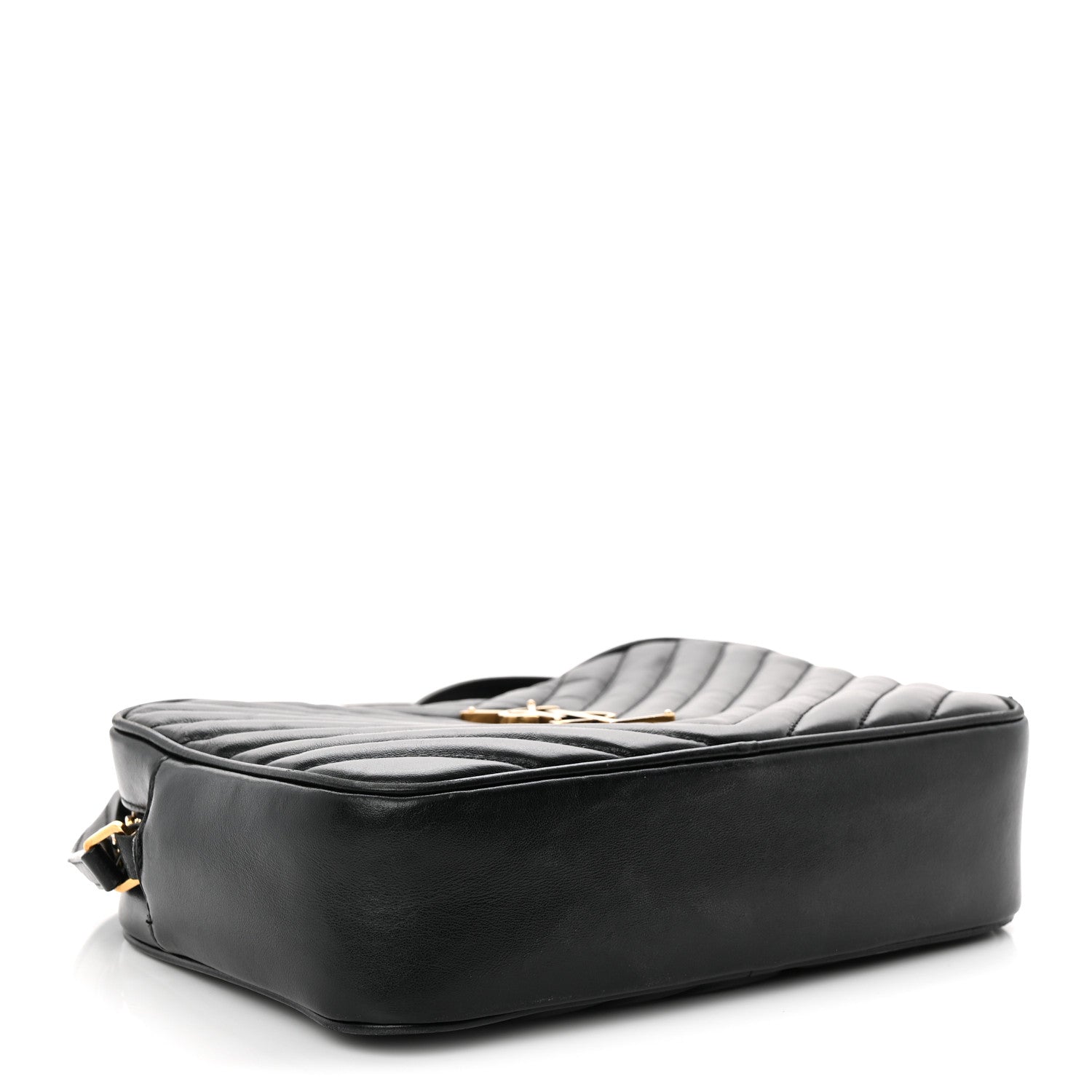 Calfskin Matelasse Monogram Lou Camera Bag Black