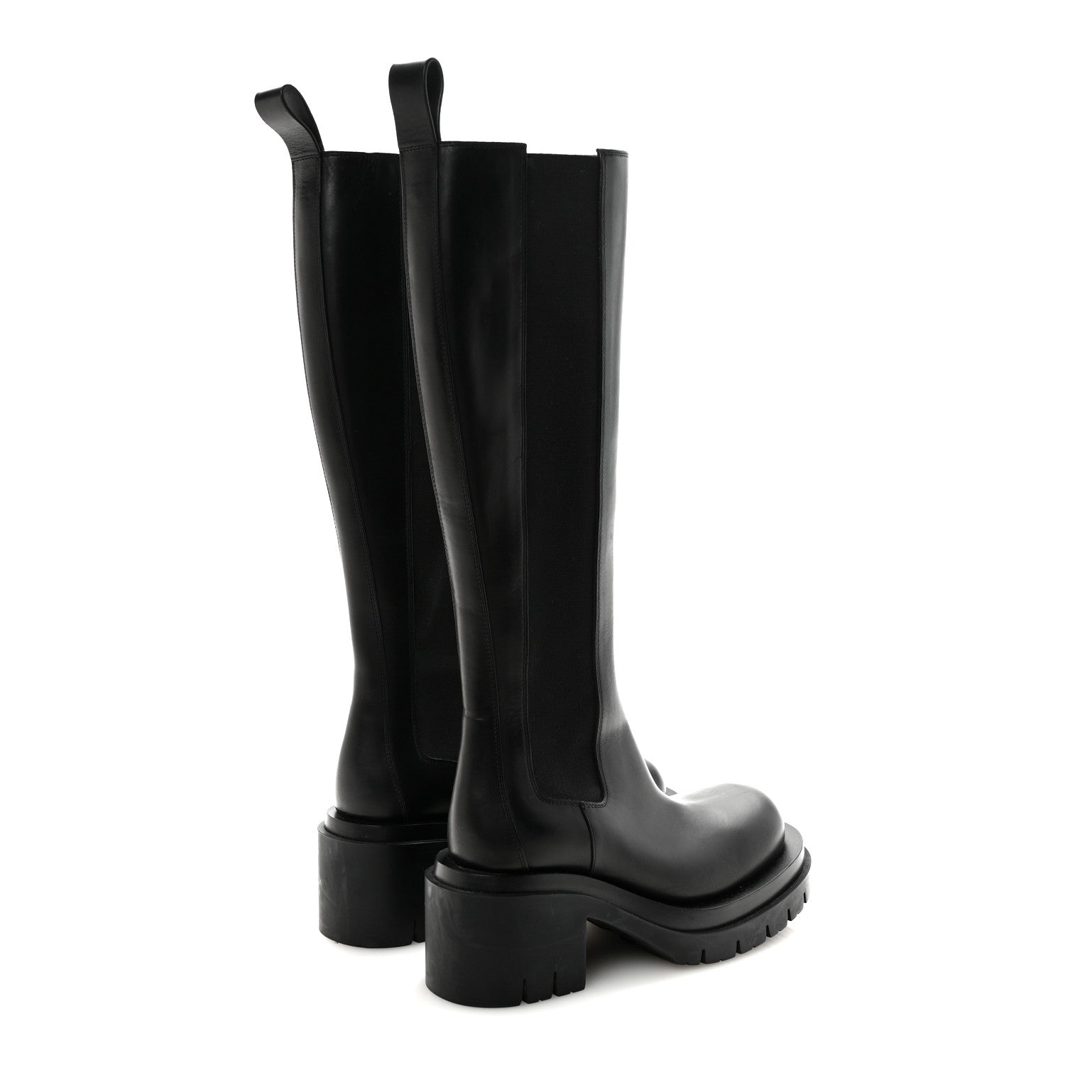 Calfskin The Lug Chelsea 30/70mm Tall Boots 36.5 Black
