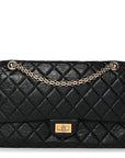 Aged Calfskin Quilted 2.55 Reissue 226 Flap Black
