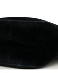 Velvet Matelasse Loved Embroidered Medium GG Marmont Shoulder Bag Black