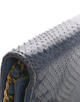 Snakeskin Wallet On Chain WOC Blue