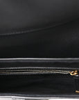 Grained Calfskin Saddle Bag Black