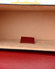 Azalea Calfskin Small Padlock Bamboo Shoulder Bag Romantic Cerise