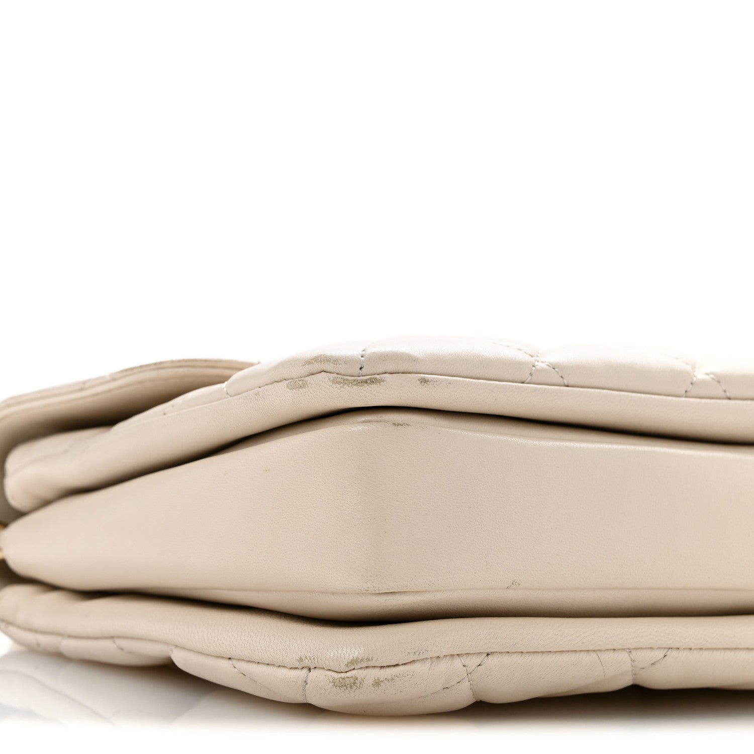 Lambskin Quilted Small Trendy CC Dual Handle Flap Bag White