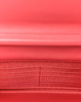 Caviar Quilted Boy Wallet On Chain WOC Dark Pink
