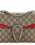 GG Supreme Monogram Mini Dionysus Shoulder Bag Hibiscus Red