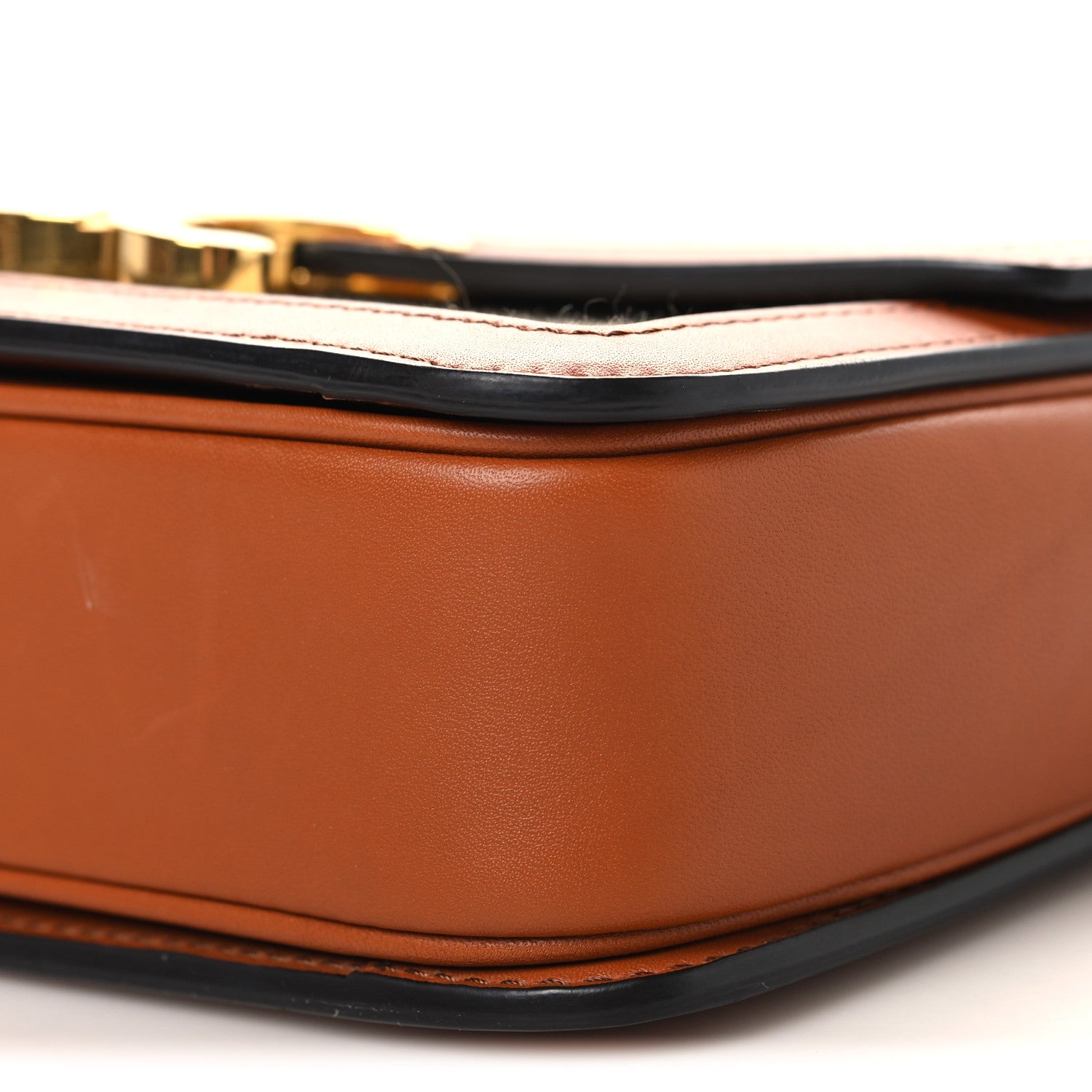 Textile Natural Calfskin Teen Triomphe White Tan