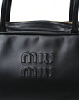 Soft Calf Softy Large Beau Top Handle Bag Black