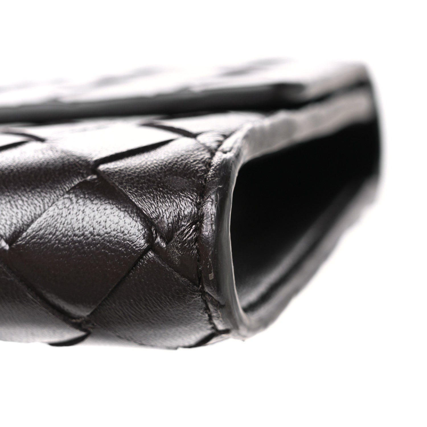 Nappa Intrecciato Long Andiamo Top Handle Clutch Fondant