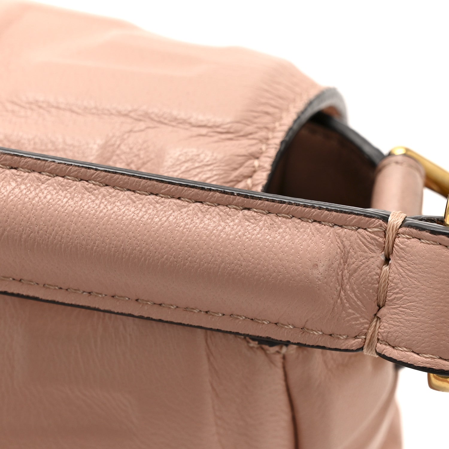Nappa FF 1974 Embossed Baguette Rosa Bourbon