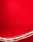 Arena Calfskin Small Crush Chain Bag Tomato Red