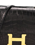 Matte Alligator Constance 18 Black
