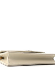 Grain De Poudre Matelasse Chevron Monogram Envelope Chain Wallet Crema Soft