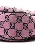 Monogram Multicolor Matelasse Diagonal Small GG Marmont Chain Shoulder Bag Pink Blue
