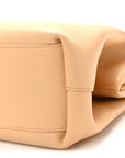 Calfskin Medium The Point Triangle Bag Almond