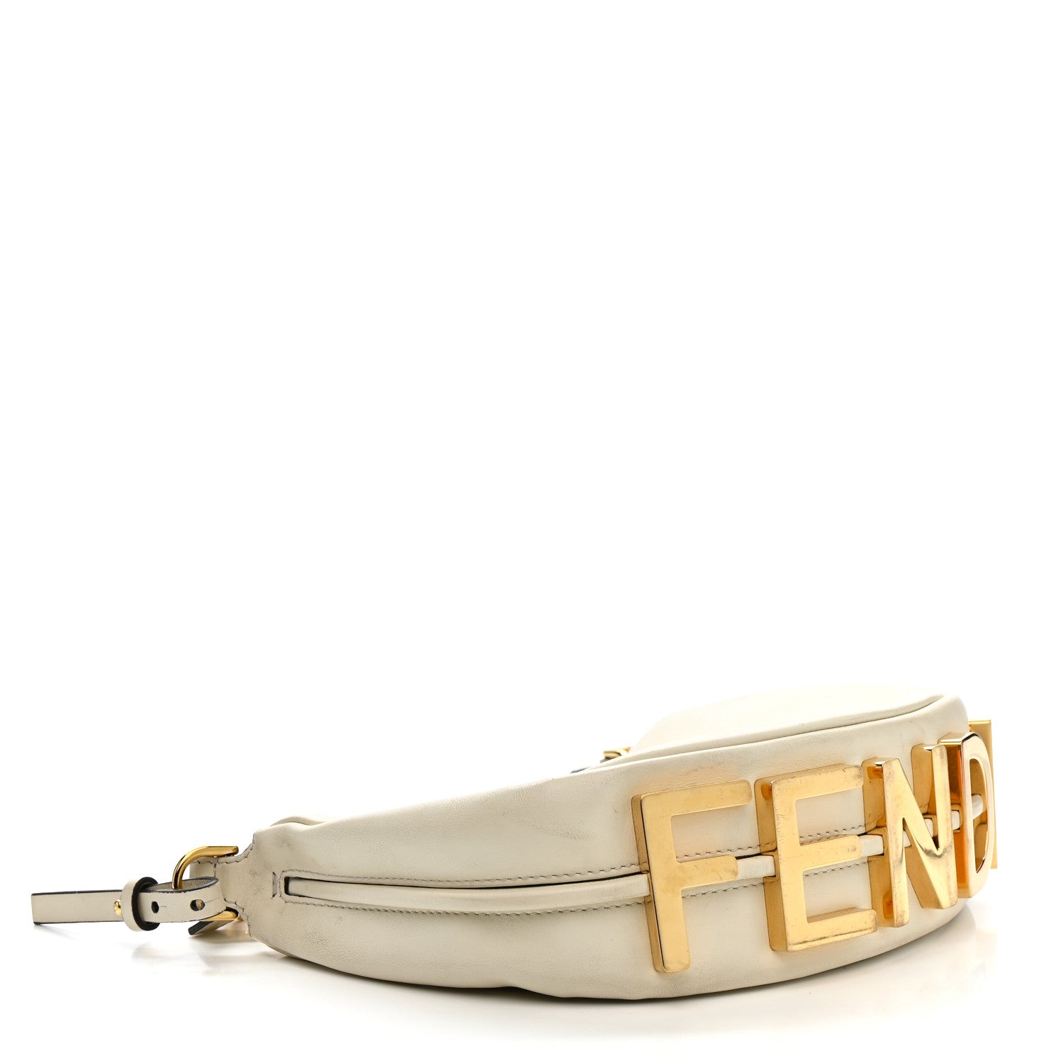 Vitello Grace Matte Mini FNDIgraphy Hobo Bag White Ice