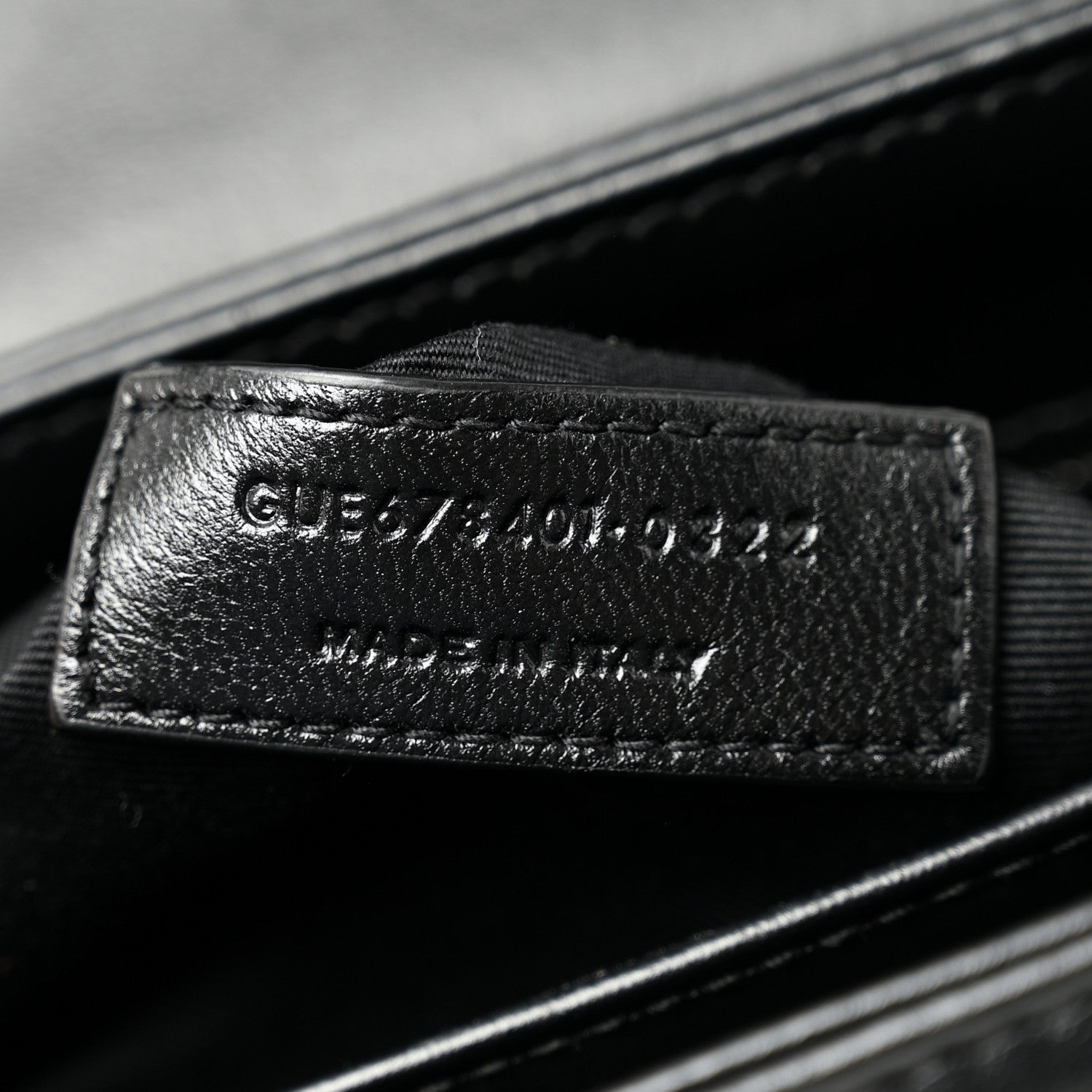 Calfskin Y Quilted Monogram Monochrome Toy Loulou Crossbody Bag Black