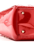 Patent Cannage Stitched Medium Lady D1OR Red
