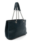 Nappa Intrecciato Medium Classic Chain Strap Tote Mallard