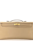 Swift Kelly Longue Clutch Pochette Tabac Camel