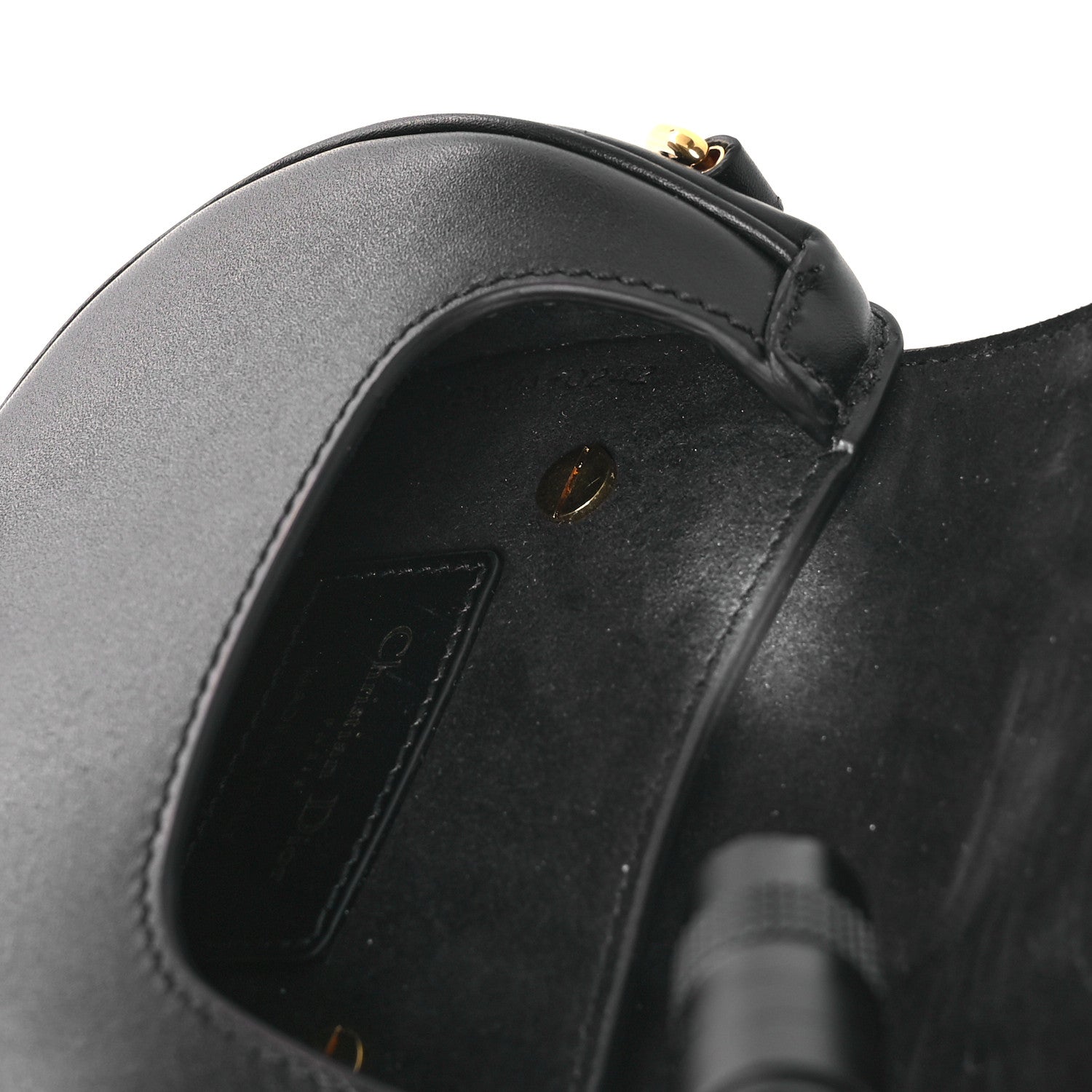 Box Calfskin Micro Bobby Bag Black