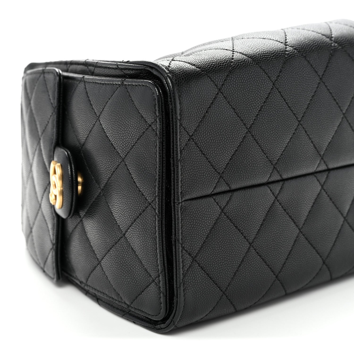 Caviar Quilted Small CHNL 25 Handbag Black