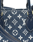 Monogram Jacquard Denim Onthego MM Bleu