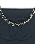 Caviar Timeless CC Wallet on Chain WOC Navy Blue