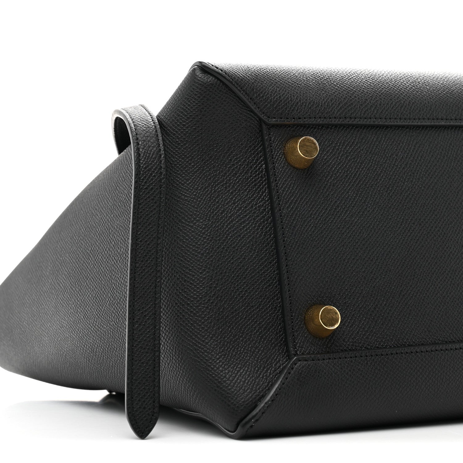 Grained Calfskin Mini Belt Bag Black