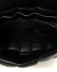 Nappa Maxi Intreccio Padded Cassette Crossbody Bag Black